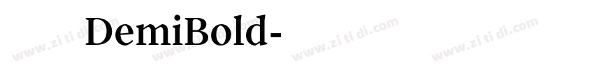 方正强克体 简 DemiBold字体转换